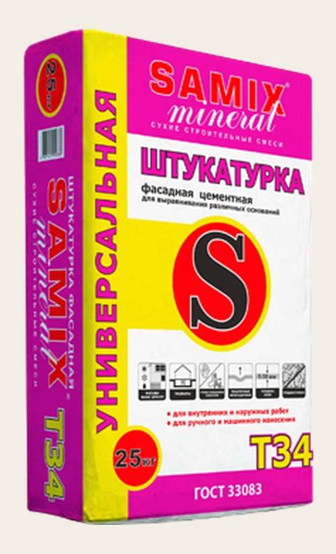 Штукатурка фасадная универсальная Т-34